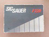 Sig Sauer P220, Cal. .45 ACP SOLD - 10 of 11