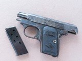 1909 Vintage Colt Model 1908 Vest Pocket Hammerless .25 ACP
** Early 2nd Year Production ** SOLD - 14 of 20