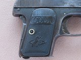 1909 Vintage Colt Model 1908 Vest Pocket Hammerless .25 ACP
** Early 2nd Year Production ** SOLD - 7 of 20