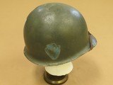 WW2 1st Lieutenant Named 36th Infantry Division U.S. M1 Helmet & Liner w/ Painted Insignia
** With Paperwork ** - 4 of 23