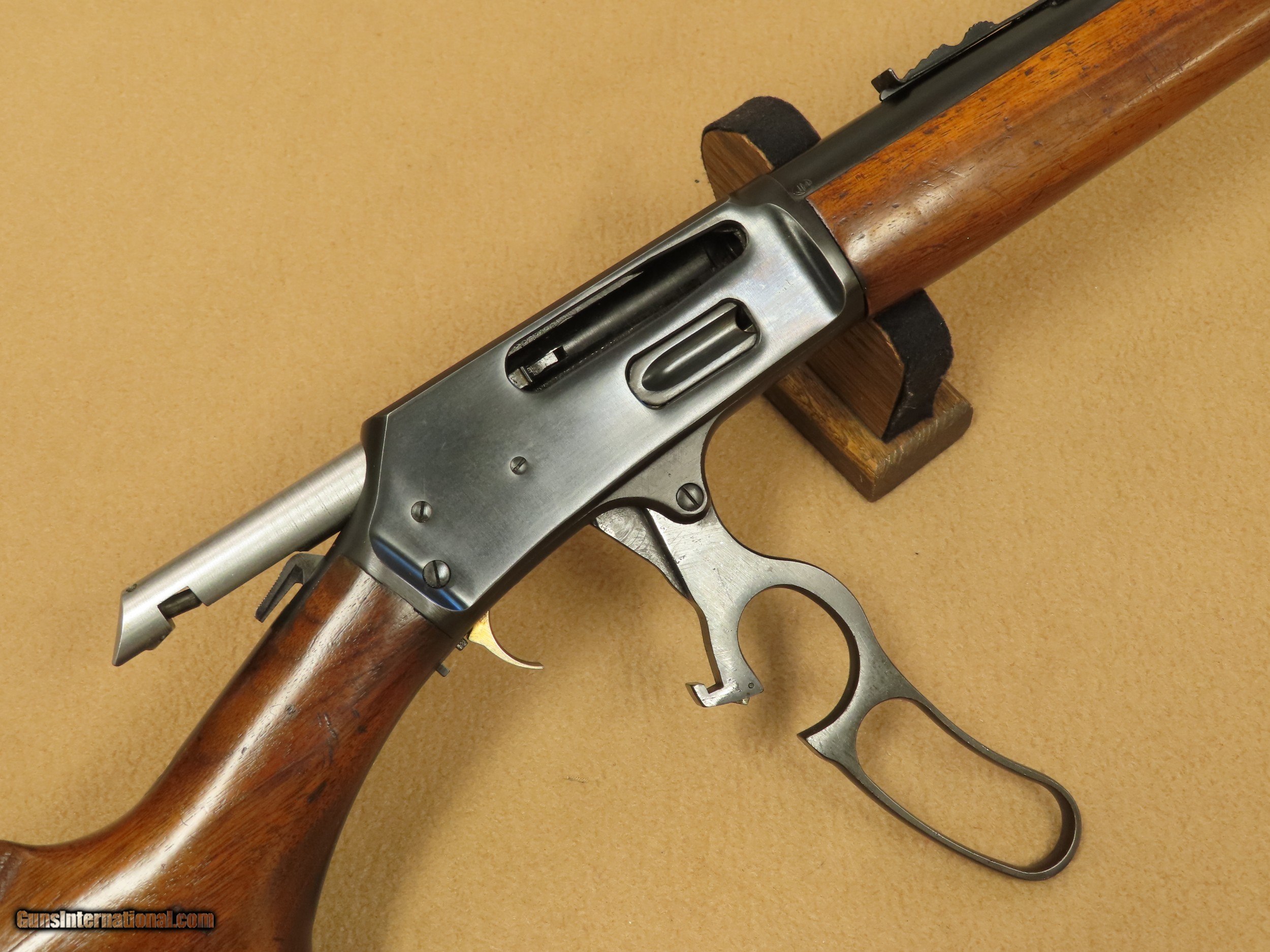 Vintage Marlin Model Lever Action Rifle W Inlaid Centennial Sexiz Pix