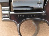 Smith & Wesson Model
10, 178
N.P.D. Stamped (Newark Police Dept.), Cal. .38 Special, 4 Inch Barrel - 4 of 8