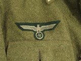 WW2 Nazi Feldgendarmerie Officer's Tunic w/ Cuff Title, Breast Eagle, & Sleeve Eagle SOLD - 4 of 25