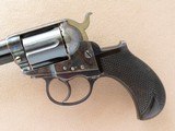 Colt Model 1877 Lightning, 1st Year Production, Cal. .38 Colt, 3 1/2 Inch Barrel, Checkered Rosewood Grips - 3 of 12