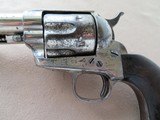 Colt Single Action Army U.S. Cavalry Model .45 Long Colt Nickel Plated MFG. 1883 **Unusual State Militia/Factory Buy Back** - 4 of 25