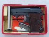 1960 Vintage Astra Cub .22 Short Pistol w/ Original Box, Extra Mag, Cleaning Rod, & Manual
** MINTY & Beautiful! ** SOLD - 3 of 25