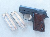 1960 Vintage Astra Cub .22 Short Pistol w/ Original Box, Extra Mag, Cleaning Rod, & Manual
** MINTY & Beautiful! ** SOLD - 23 of 25