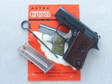 1960 Vintage Astra Cub .22 Short Pistol w/ Original Box, Extra Mag, Cleaning Rod, & Manual
** MINTY & Beautiful! ** SOLD - 4 of 25