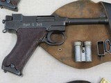 WW2 1944 Danish Brigade/Police Marked Husqvarna M40/S Lahti 9mm Pistol Complete Rig
** (3) available w/ consecutive serial & rack numbers * - 3 of 24