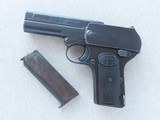 Vintage Dryse Model 1907 Commercial Semi-Auto Pistol in .32 ACP
** Beautiful Scarce Late Blank Slide Variation
** SOLD - 20 of 25