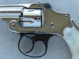 1909 Vintage Smith & Wesson New Departure Safety Hammerless in .32 S&W (3rd Model) ** Beautiful Re-Nickel w/ Pearl Grips ** SOLD - 3 of 25