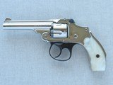 1909 Vintage Smith & Wesson New Departure Safety Hammerless in .32 S&W (3rd Model) ** Beautiful Re-Nickel w/ Pearl Grips ** SOLD - 1 of 25