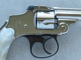 1909 Vintage Smith & Wesson New Departure Safety Hammerless in .32 S&W (3rd Model) ** Beautiful Re-Nickel w/ Pearl Grips ** SOLD - 7 of 25