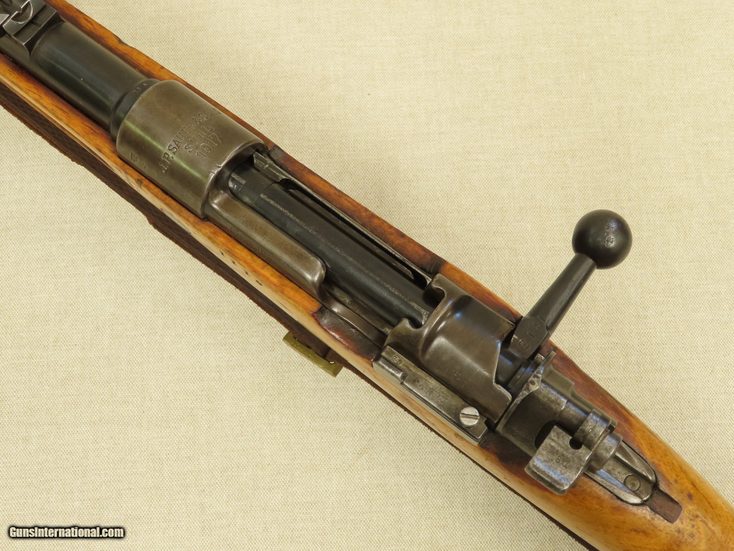 WW1 1917 J.P Sauer & Sohn GEW 98 Weimar & Nazi Rework in 8mm Mauser w ...