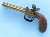 Double Barrel Pocket Pistol, Belgian Manufactured, .36 Caliber Percussion - 10 of 12