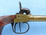 Double Barrel Pocket Pistol, Belgian Manufactured, .36 Caliber Percussion - 4 of 12