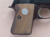 1972 Vintage Colt Junior Model .25 ACP Pistol w/ Vintage Holster SOLD - 2 of 23