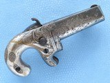 Moore's Patent Single Shot Pocket Pistol, Rare Arrow Stamp, Cal. .41 RF, Feb. 24,1865 Patent Dated - 1 of 12