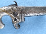 Moore's Patent Single Shot Pocket Pistol, Rare Arrow Stamp, Cal. .41 RF, Feb. 24,1865 Patent Dated - 3 of 12