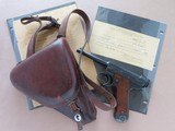1943 Japanese Nagoya Type 14 Nambu Rig w/ 2 Mags (1 Matching), Holster, Cleaning Rod, and 2 Sets of U.S.M.C. Capture Papers!
* SUPERB Nambu! - 1 of 25
