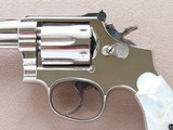 1968 Vintage Nickel Smith & Wesson Model 15-3 Combat Masterpeice .38 Special Revolver w/ Pearl Grips, Box, Etc.
** Beautiful Unfired Gun! ** SOLD - 10 of 25