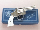 1968 Vintage Nickel Smith & Wesson Model 15-3 Combat Masterpeice .38 Special Revolver w/ Pearl Grips, Box, Etc.
** Beautiful Unfired Gun! ** SOLD - 1 of 25