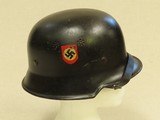 All-Original WW2 German M34 Double-Decal Feuerschutzpolizie Helmet (Fire Police)
** Fresh from Attic Storage ** - 3 of 15