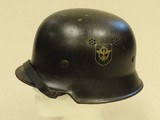 All-Original WW2 German M34 Double-Decal Feuerschutzpolizie Helmet (Fire Police)
** Fresh from Attic Storage ** - 1 of 15