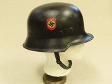 All-Original WW2 German M34 Double-Decal Feuerschutzpolizie Helmet (Fire Police)
** Fresh from Attic Storage ** - 13 of 15