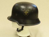 All-Original WW2 German M34 Double-Decal Feuerschutzpolizie Helmet (Fire Police)
** Fresh from Attic Storage ** - 15 of 15