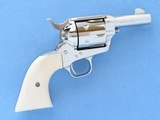 Pair of Colt Sheriffs Models, Consecutive Serial Numbered, Ivory Grips, Nickel Plated, Chambered in .45 LC - 4 of 17