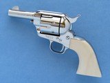 Pair of Colt Sheriffs Models, Consecutive Serial Numbered, Ivory Grips, Nickel Plated, Chambered in .45 LC - 14 of 17