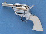Pair of Colt Sheriffs Models, Consecutive Serial Numbered, Ivory Grips, Nickel Plated, Chambered in .45 LC - 16 of 17