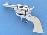 Pair of Colt Sheriffs Models, Consecutive Serial Numbered, Ivory Grips, Nickel Plated, Chambered in .45 LC - 5 of 17