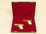 Cased Consecutive Pair of Colt 1908's, Gold Plated with Pearl Grips, Cal. .25 ACP SOLD - 2 of 19