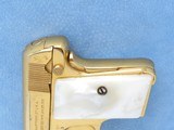 Cased Consecutive Pair of Colt 1908's, Gold Plated with Pearl Grips, Cal. .25 ACP SOLD - 6 of 19