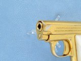 Cased Consecutive Pair of Colt 1908's, Gold Plated with Pearl Grips, Cal. .25 ACP SOLD - 8 of 19