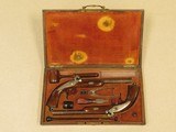 Cased French Dueling Pistols, " AURY A, ST. ETIENNE " SOLD - 15 of 16