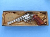 1978 Vintage Smith & Wesson Model 29-2 Nickel 6.5" Revolver in .44 Magnum
** Factory Test Fired Only w/ Box & Manuals! ** - 1 of 25