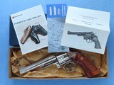 1978 Vintage Smith & Wesson Model 29-2 Nickel 6.5" Revolver in .44 Magnum
** Factory Test Fired Only w/ Box & Manuals! ** - 25 of 25