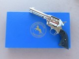 1993 Vintage Nickel Colt Single Action Army in .44-40 Caliber w/ 4.75" Inch Barrel
** Minty & Unfired Nickel Colt SAA **
SOLD - 25 of 25
