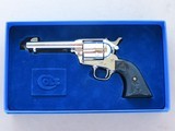 1993 Vintage Nickel Colt Single Action Army in .44-40 Caliber w/ 4.75" Inch Barrel
** Minty & Unfired Nickel Colt SAA **
SOLD - 1 of 25