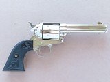 1993 Vintage Nickel Colt Single Action Army in .44-40 Caliber w/ 4.75" Inch Barrel
** Minty & Unfired Nickel Colt SAA **
SOLD - 6 of 25
