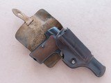 Scarce 1943 Nazi Astra Model 300 Pistol in .380 ACP w/ Original Holster, Extra Mag, & Panzer/SS Death's Head Pin
** Beautiful Example! ** SOLD - 21 of 25