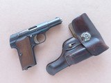 Scarce 1943 Nazi Astra Model 300 Pistol in .380 ACP w/ Original Holster, Extra Mag, & Panzer/SS Death's Head Pin
** Beautiful Example! ** SOLD - 1 of 25
