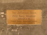 The Jefferson Davis 1851 Navy Revolver by United States Historical Society, Cal. .36 Percussion, Nicely Hand Engraved SOLD - 5 of 16