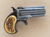Remington O/U Derringer with Stag Grips, Cal. .41 RF, 1890 Vintage SOLD - 2 of 9