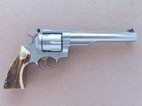 1982 Vintage Ruger Stainless Steel Redhawk .44 Magnum Revolver w/ Spectacular Stag Grips with Ruger Medallions
** 7.5" Barrel ** SOLD - 5 of 25