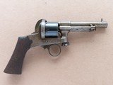 Beautiful & Unique Antique Mariette Brevete Pinfire Double-Action Revolver
** Ring Trigger & Serial Number 6 ** - 6 of 25