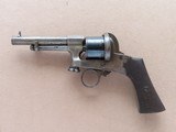 Beautiful & Unique Antique Mariette Brevete Pinfire Double-Action Revolver
** Ring Trigger & Serial Number 6 ** - 1 of 25